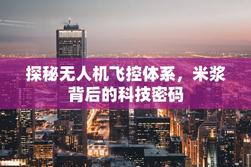 探秘无人机飞控体系，米浆背后的科技密码