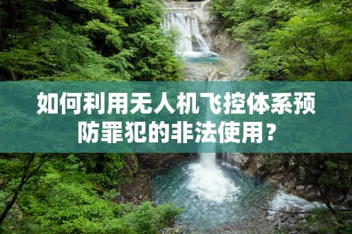 如何利用无人机飞控体系预防罪犯的非法使用？