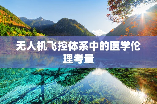 无人机飞控体系中的医学伦理考量