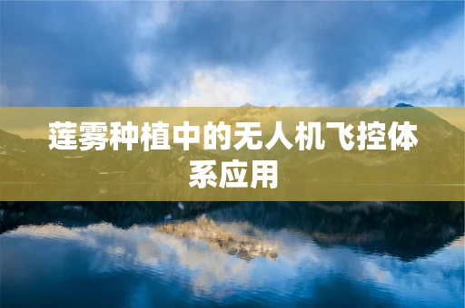 莲雾种植中的无人机飞控体系应用