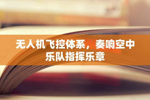 无人机飞控体系，奏响空中乐队指挥乐章