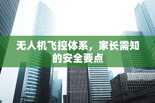 无人机飞控体系，家长需知的安全要点