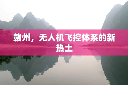 赣州，无人机飞控体系的新热土