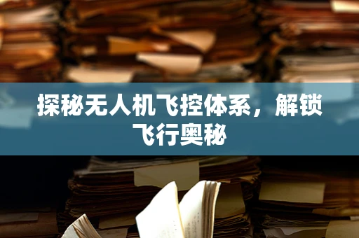 探秘无人机飞控体系，解锁飞行奥秘