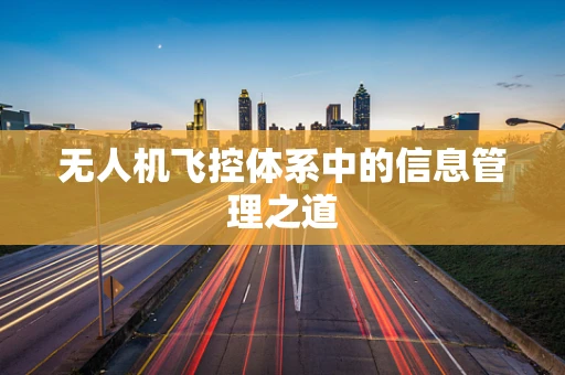无人机飞控体系中的信息管理之道