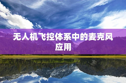 无人机飞控体系中的麦克风应用
