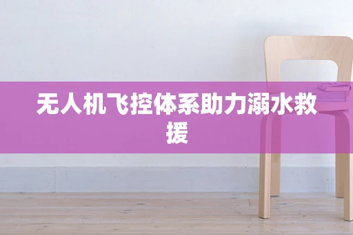 无人机飞控体系助力溺水救援