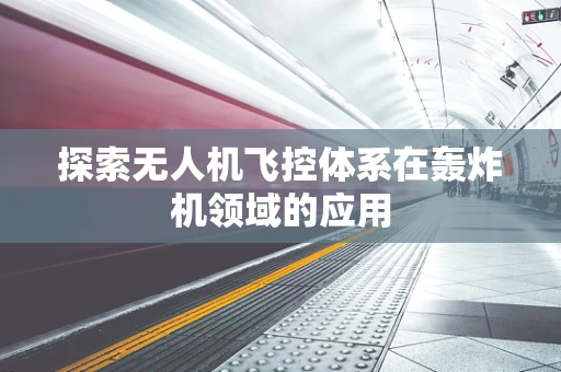 探索无人机飞控体系在轰炸机领域的应用