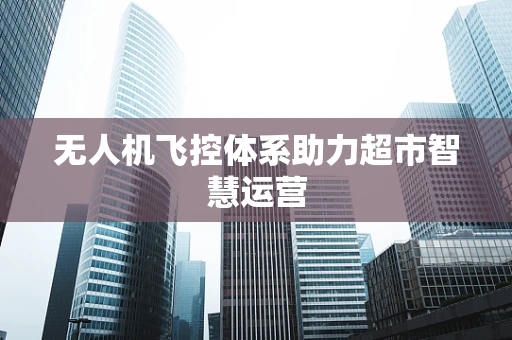 无人机飞控体系助力超市智慧运营