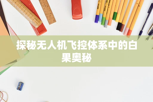 探秘无人机飞控体系中的白果奥秘