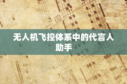 无人机飞控体系中的代言人助手