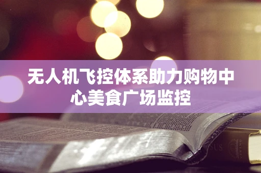 无人机飞控体系助力购物中心美食广场监控