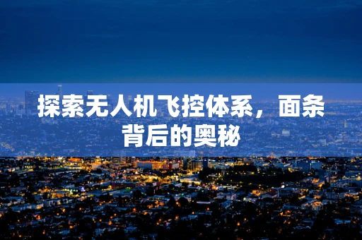 探索无人机飞控体系，面条背后的奥秘