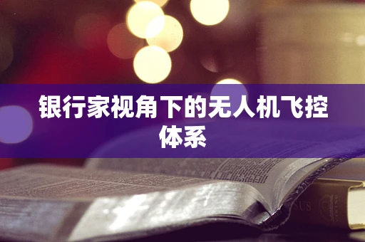 银行家视角下的无人机飞控体系
