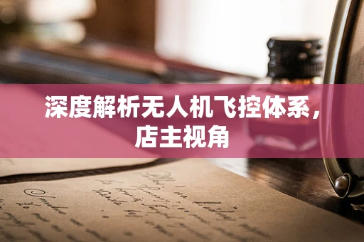 深度解析无人机飞控体系，店主视角