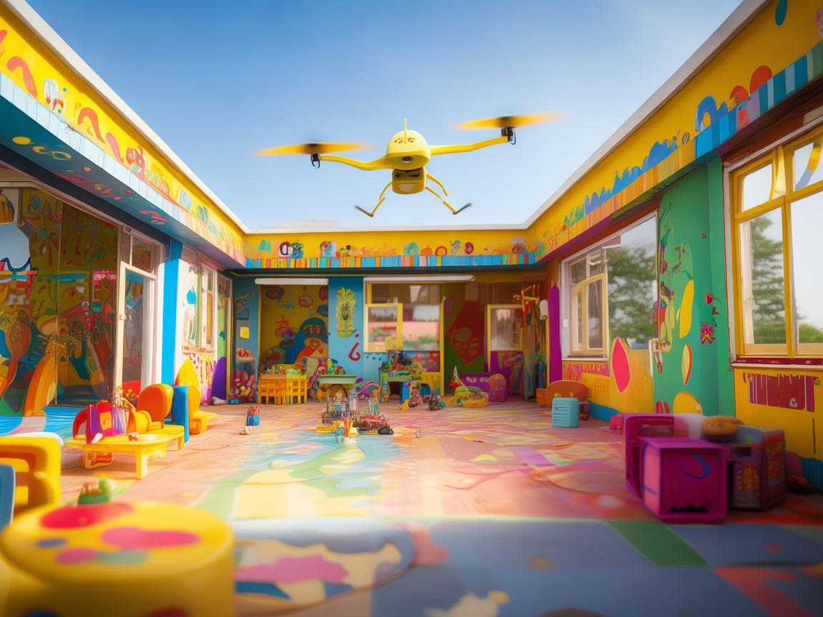 无人机飞控助力孤儿院游戏室焕新 无人机飞控助力孤儿院游戏室焕新