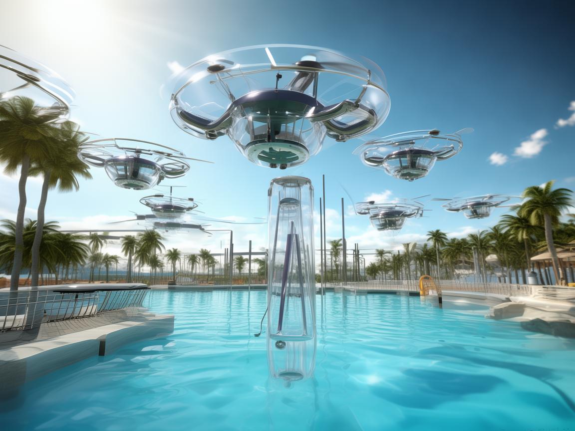 水上乐园中的无人机飞控体系，创新与安全的完美融合