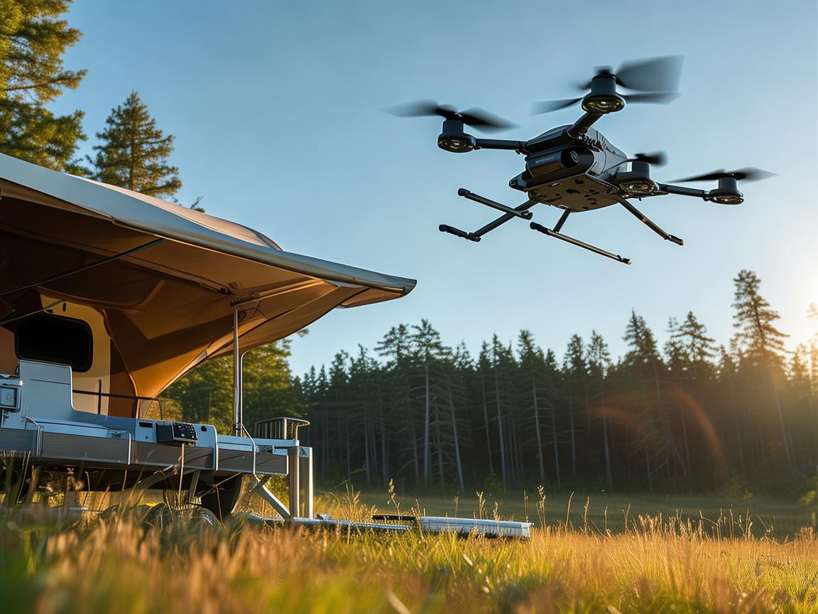 宿营车与无人机飞控体系,协同保障高效作业