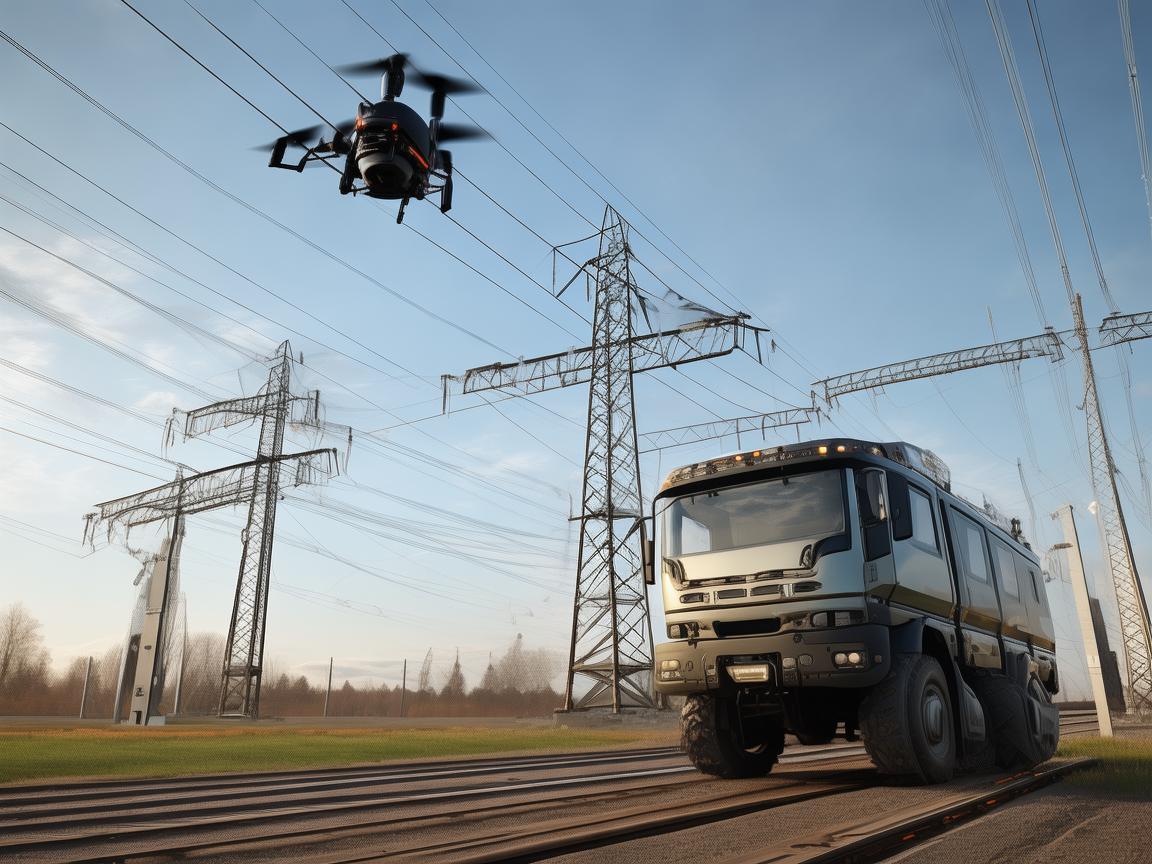 无人机飞控体系助力接触网作业车