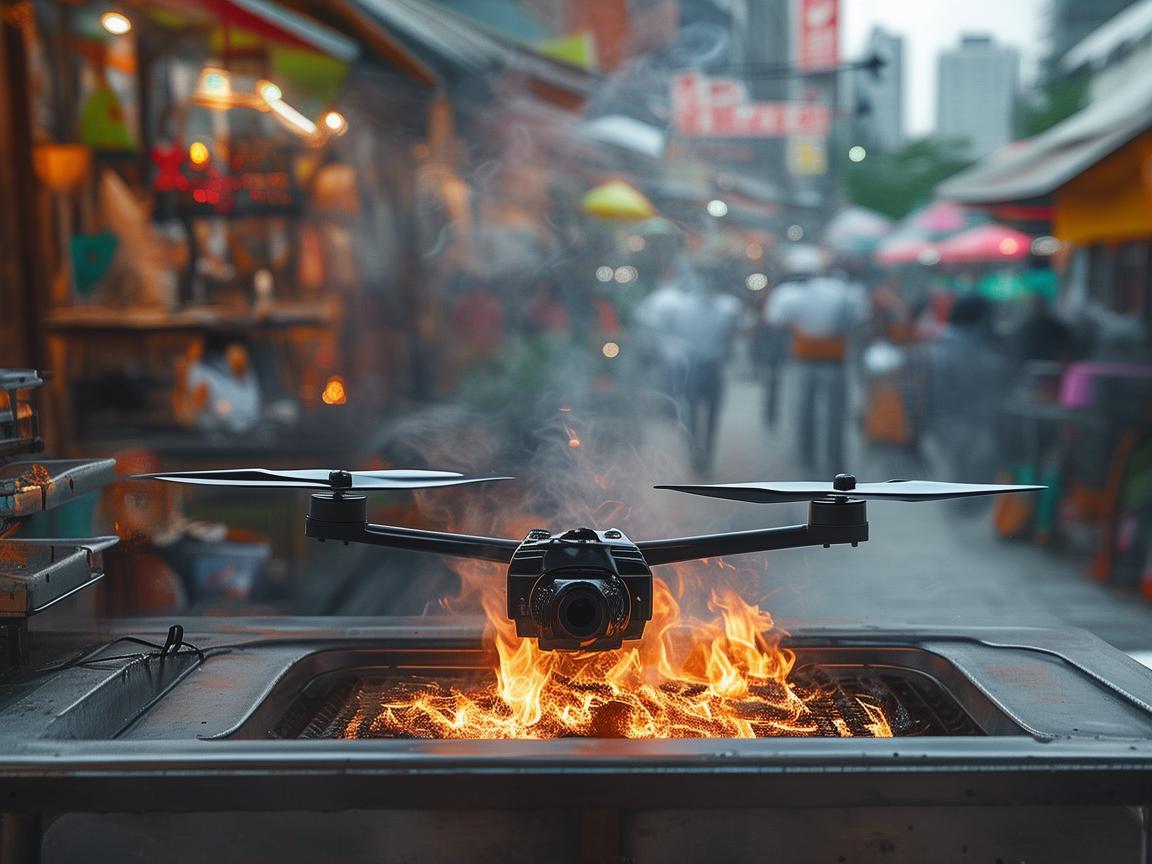 无人机飞控体系下的烧烤摊炭火监测